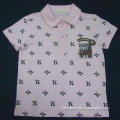 T-shirt with allover printed polo